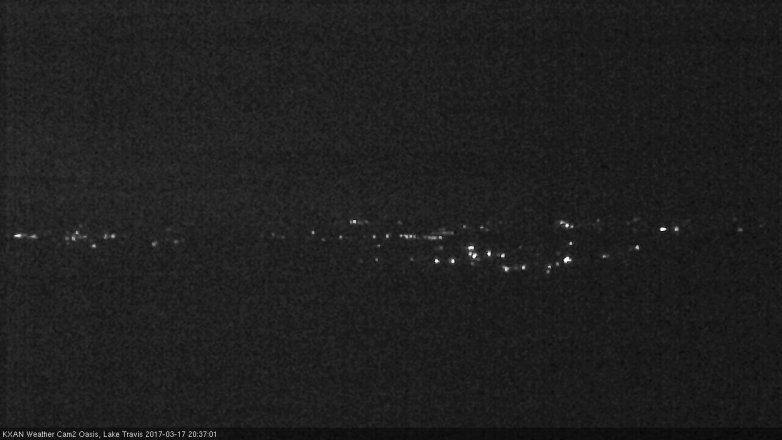 Lake Travis webcam, March 17, 2017 7:50 PM CT