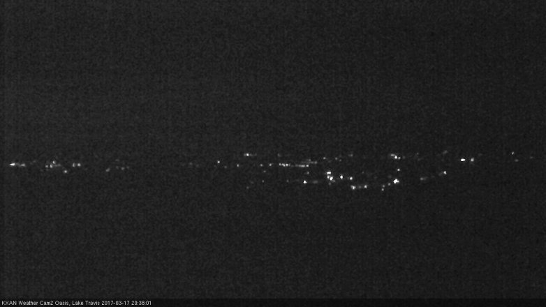 Lake Travis webcam, March 17, 2017 7:55 PM CT