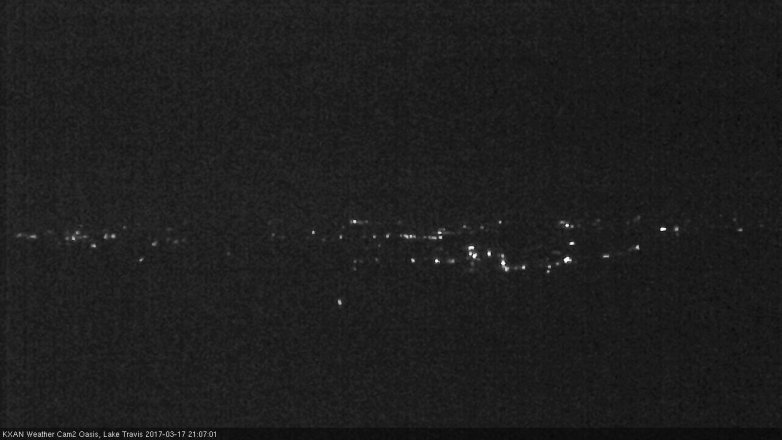 Lake Travis webcam, March 17, 2017 8:10 PM CT