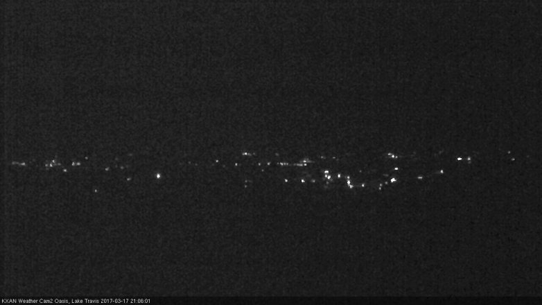 Lake Travis webcam, March 17, 2017 8:15 PM CT