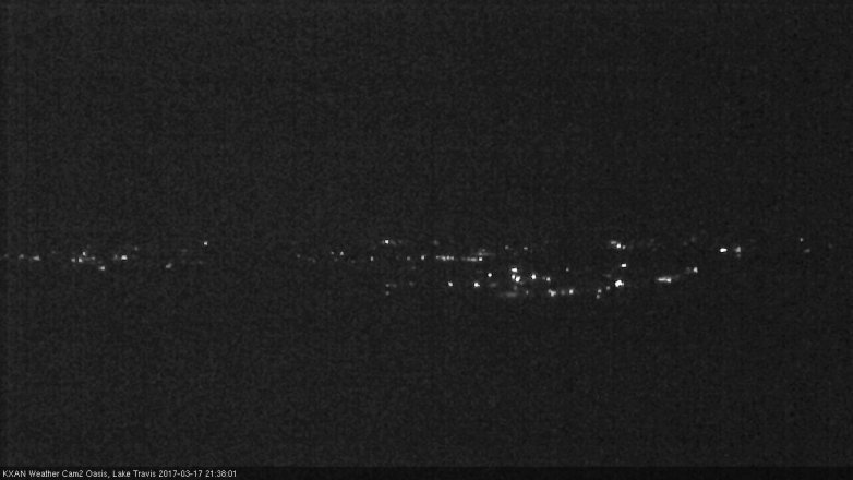 Lake Travis webcam, March 17, 2017 8:50 PM CT