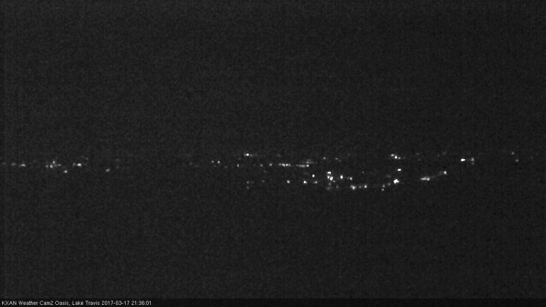 Lake Travis webcam, March 17, 2017 9:05 PM CT