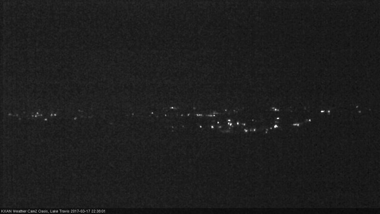 Lake Travis webcam, March 17, 2017 9:45 PM CT