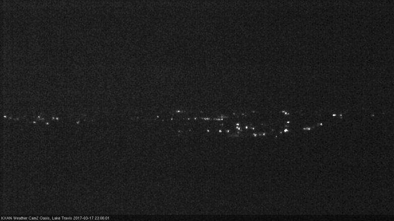 Lake Travis webcam, March 17, 2017 10:20 PM CT