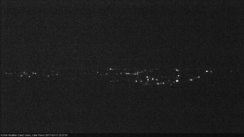 Lake Travis webcam, March 17, 2017 10:50 PM CT