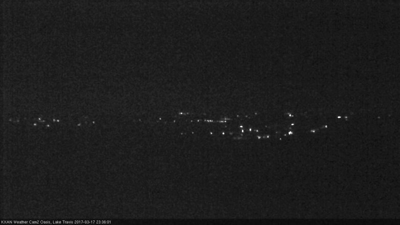 Lake Travis webcam, March 17, 2017 11:00 PM CT