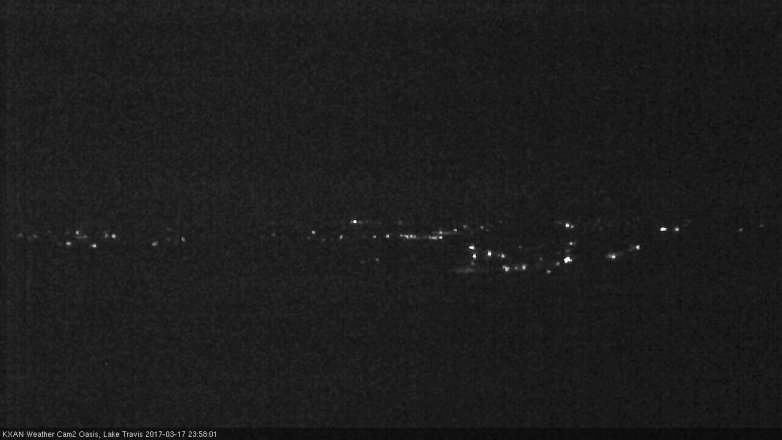 Lake Travis webcam, March 17, 2017 11:50 PM CT