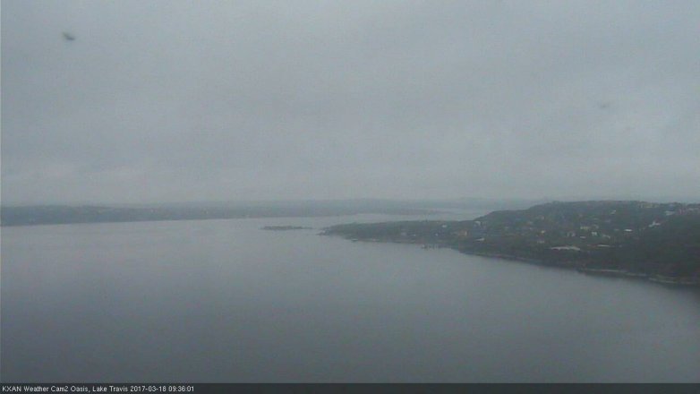 Lake Travis webcam, March 18, 2017 9:05 AM CT