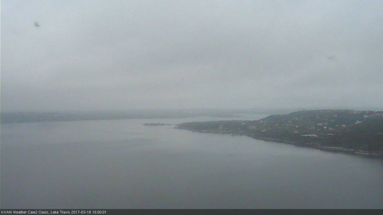 Lake Travis webcam, March 18, 2017 9:15 AM CT