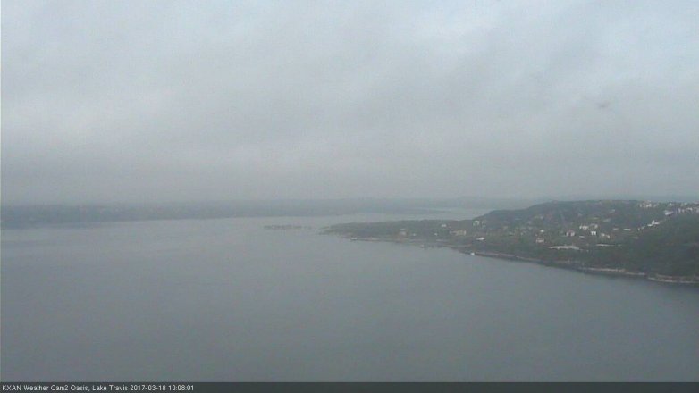 Lake Travis webcam, March 18, 2017 9:30 AM CT