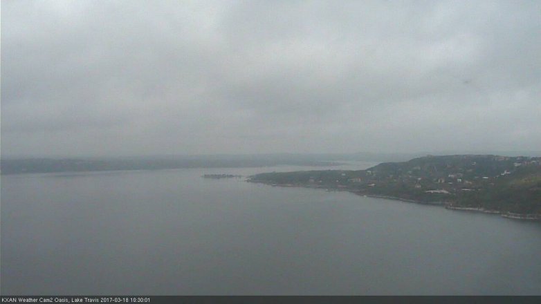 Lake Travis webcam, March 18, 2017 9:35 AM CT