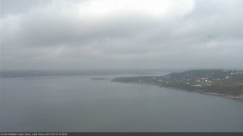 Lake Travis webcam, March 18, 2017 9:45 AM CT