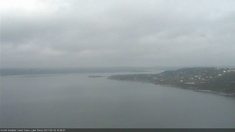 Lake Travis webcam, March 18, 2017 10:05 AM CT