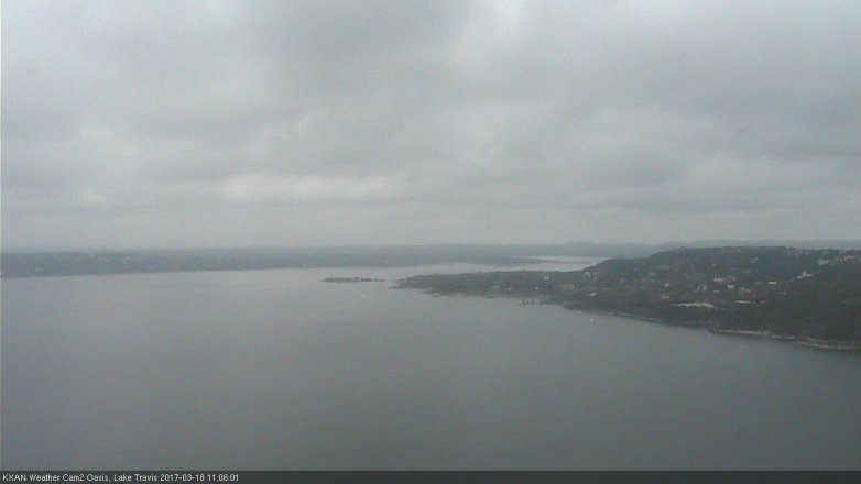Lake Travis webcam, March 18, 2017 10:10 AM CT