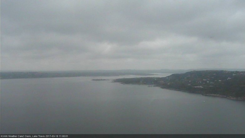 Lake Travis webcam, March 18, 2017 10:15 AM CT