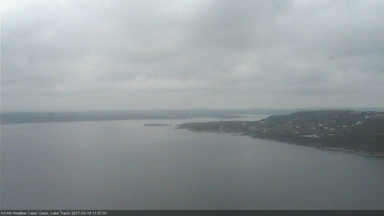 Lake Travis webcam, March 18, 2017 10:30 AM CT