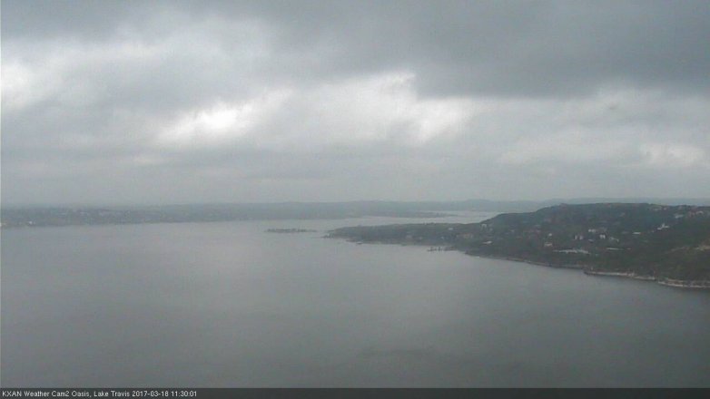 Lake Travis webcam, March 18, 2017 10:45 AM CT
