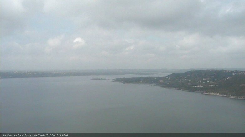 Lake Travis webcam, March 18, 2017 11:10 AM CT