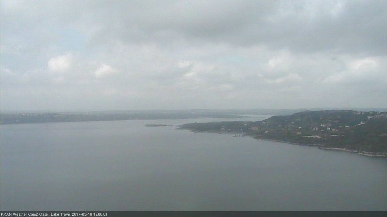 Lake Travis webcam, March 18, 2017 11:35 AM CT