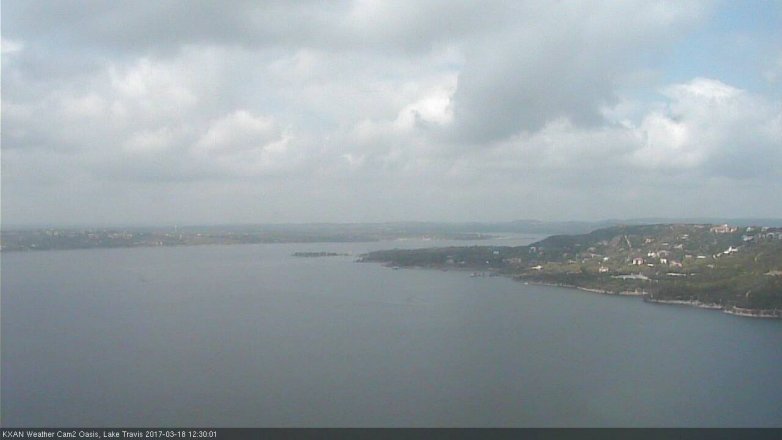 Lake Travis webcam, March 18, 2017 11:55 AM CT