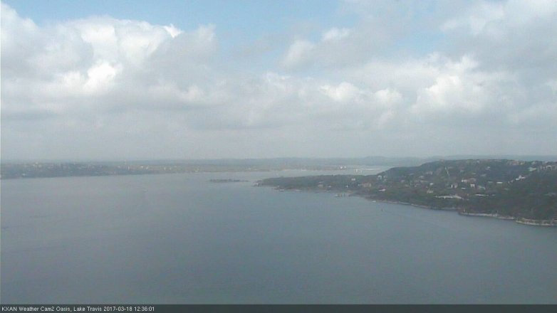 Lake Travis webcam, March 18, 2017 12:05 PM CT