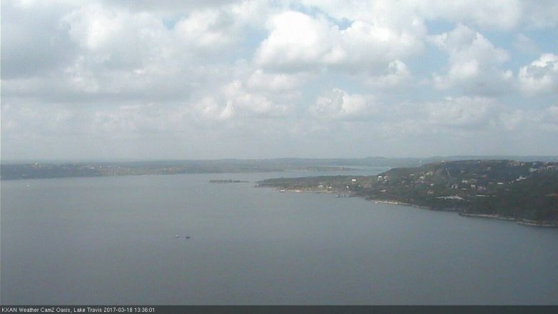 Lake Travis webcam, March 18, 2017 12:50 PM CT