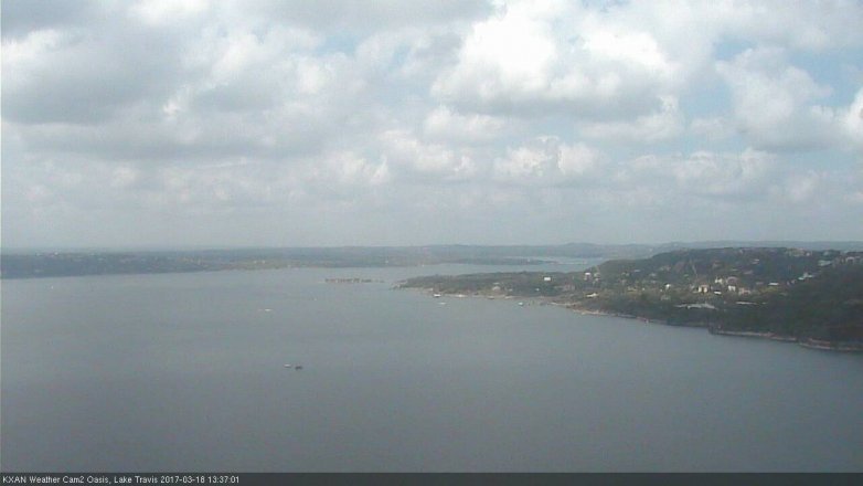 Lake Travis webcam, March 18, 2017 12:55 PM CT
