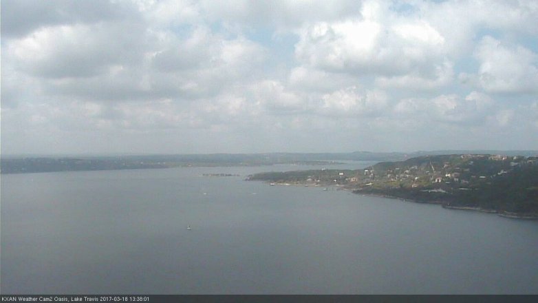 Lake Travis webcam, March 18, 2017 1:05 PM CT