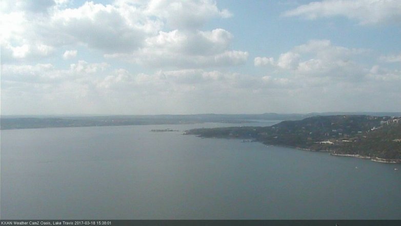 Lake Travis webcam, March 18, 2017 2:45 PM CT