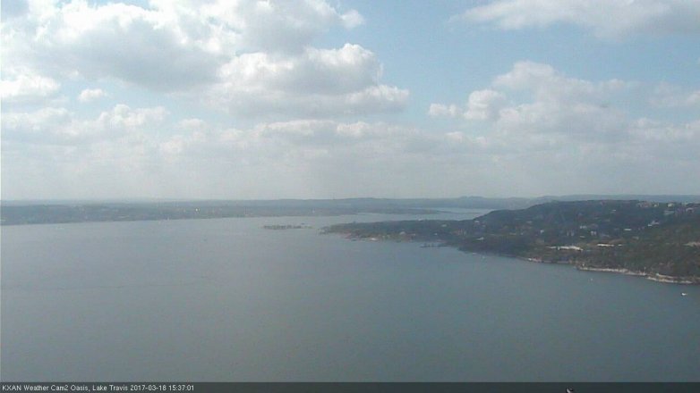 Lake Travis webcam, March 18, 2017 3:05 PM CT