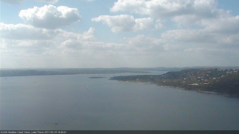 Lake Travis webcam, March 18, 2017 3:15 PM CT