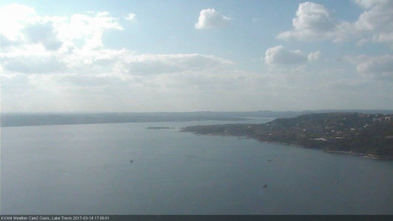 Lake Travis webcam, March 18, 2017 4:30 PM CT