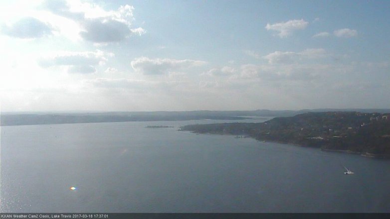Lake Travis webcam, March 18, 2017 5:00 PM CT