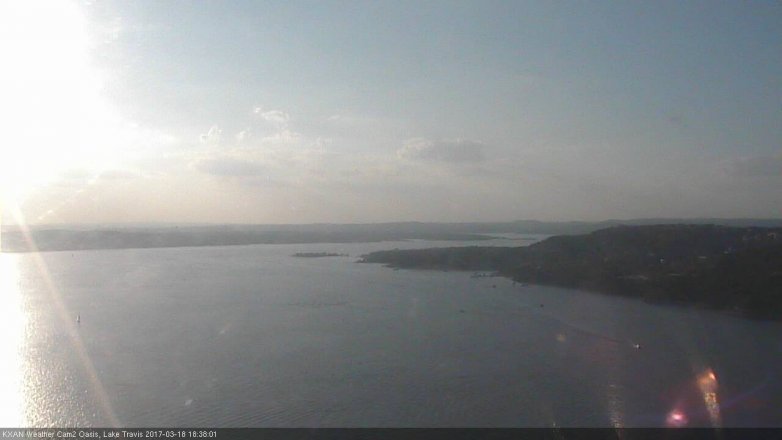 Lake Travis webcam, March 18, 2017 6:00 PM CT