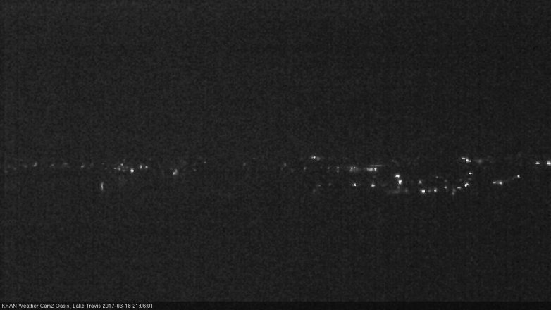 Lake Travis webcam, March 18, 2017 8:10 PM CT