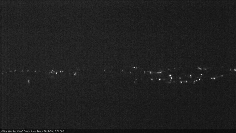 Lake Travis webcam, March 18, 2017 8:30 PM CT