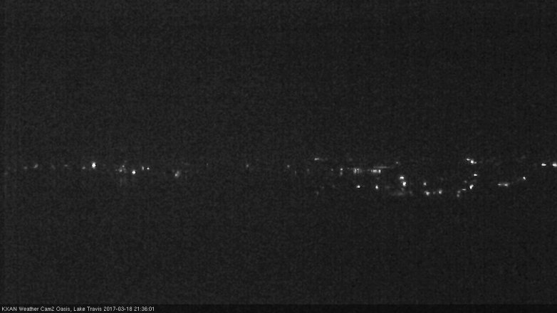Lake Travis webcam, March 18, 2017 8:55 PM CT
