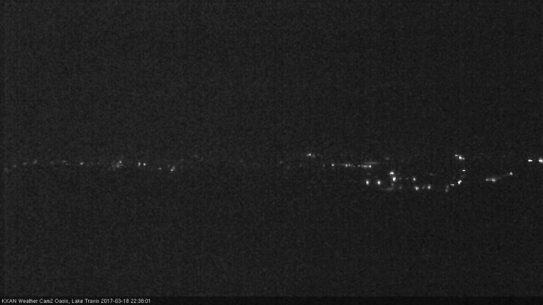 Lake Travis webcam, March 18, 2017 10:10 PM CT