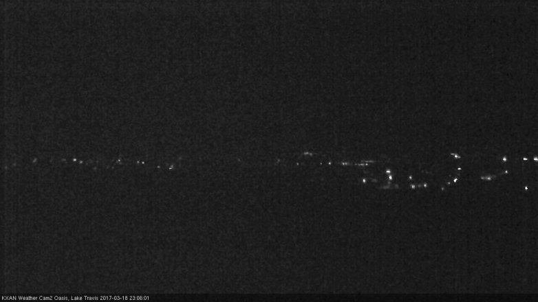 Lake Travis webcam, March 18, 2017 10:25 PM CT