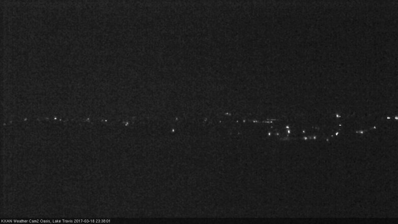 Lake Travis webcam, March 18, 2017 10:55 PM CT