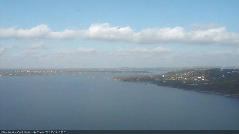Lake Travis webcam, March 19, 2017 9:10 AM CT