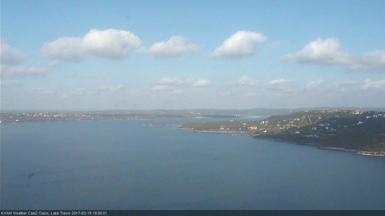 Lake Travis webcam, March 19, 2017 9:25 AM CT