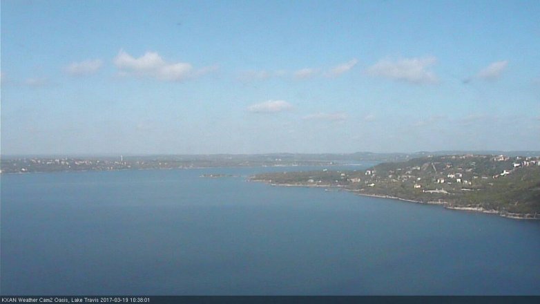 Lake Travis webcam, March 19, 2017 9:55 AM CT