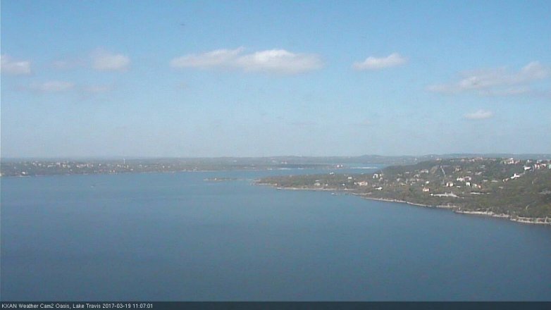 Lake Travis webcam, March 19, 2017 10:20 AM CT