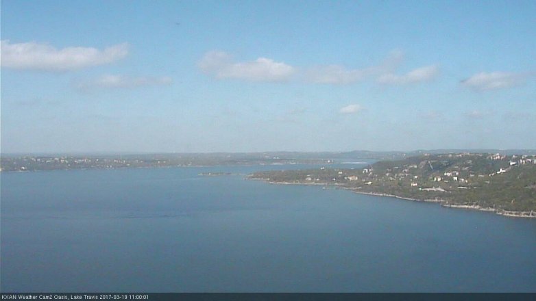 Lake Travis webcam, March 19, 2017 10:30 AM CT