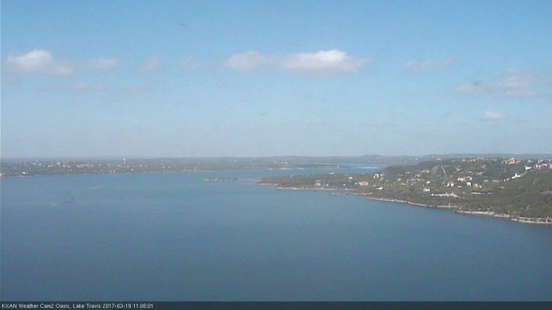 Lake Travis webcam, March 19, 2017 10:40 AM CT
