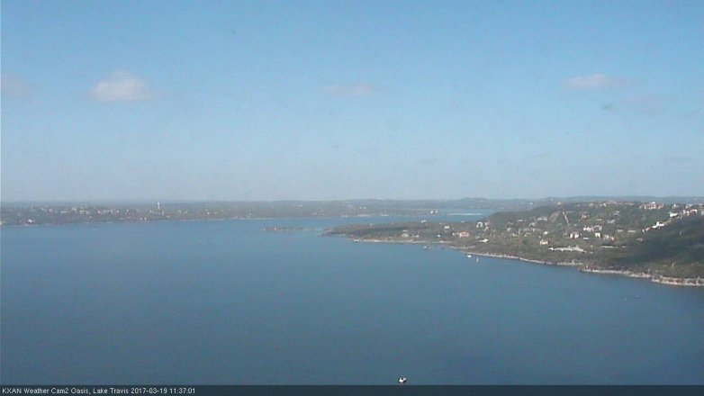 Lake Travis webcam, March 19, 2017 10:45 AM CT