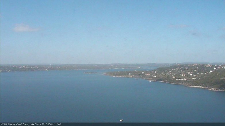 Lake Travis webcam, March 19, 2017 11:00 AM CT