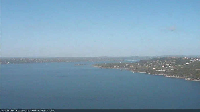 Lake Travis webcam, March 19, 2017 11:10 AM CT