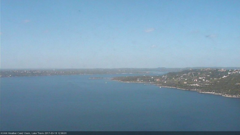 Lake Travis webcam, March 19, 2017 11:20 AM CT